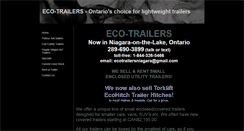 Desktop Screenshot of eco-trailers.com