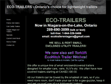 Tablet Screenshot of eco-trailers.com